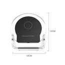 A9199 10W 3 in 1 Vertical LED Crystal Wireless Charger(Black)