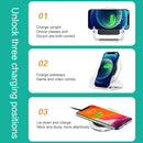 A9199 10W 3 in 1 Vertical LED Crystal Wireless Charger(White)
