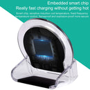 A9199 10W 3 in 1 Vertical LED Crystal Wireless Charger(Blue)