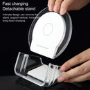 A9199 10W 3 in 1 Vertical LED Crystal Wireless Charger(White)