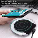 A9199 10W 3 in 1 Vertical LED Crystal Wireless Charger(White)