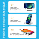 A9191 10W 3 in 1 Multifunctional Vertical Wireless Charger(Blue)