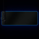 K9186 Multifunctional RGB Lighting Mouse Pad with Wireless Charger(Black)