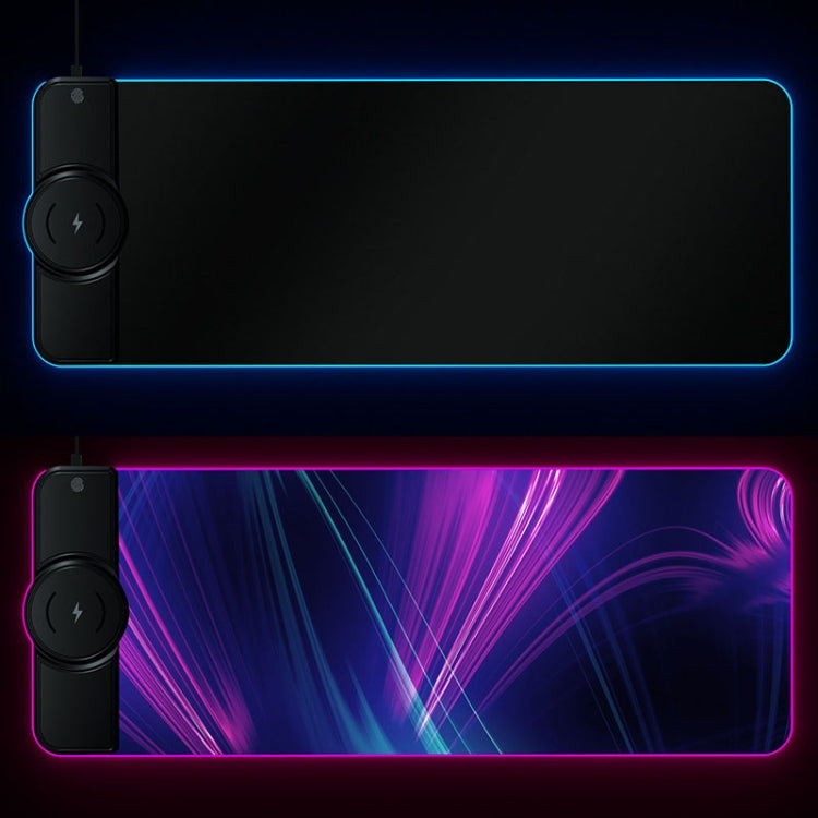 K9186 Multifunctional RGB Lighting Mouse Pad with Wireless Charger(Colorful)