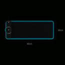 K9186 Multifunctional RGB Lighting Mouse Pad with Wireless Charger(Black)