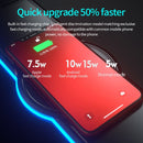 K9186 Multifunctional RGB Lighting Mouse Pad with Wireless Charger(Colorful)