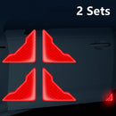 2 Sets Car Safety Warning Reflective Anti-Strike Stickers, Colour: Epoxy Red