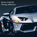 2 Sets Car Safety Warning Reflective Anti-Strike Stickers, Colour: Epoxy Golden Yellow