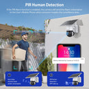 SHIWOJIA Waterproof WiFi Solar Dome IP Camera, Support Two-way Audio & PIR Motion Detection & Night Vision & TF Card(1080P Graffiti Solar WiFi Version)