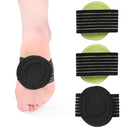 5 Pairs Thin Foot Pad Flat Foot Bow Insole(Green Black)