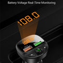 HY-87 Car Bluetooth MP3 Dual USB Car Charger, Style: Regular Version