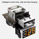 HY10 3 In 1 Cigarette Lighter Conversion Plug Car Charger(Silver)