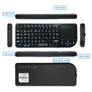 A8 Bluetooth Touch Backlit Mechanical Wireless Keyboard(White Light English Version)