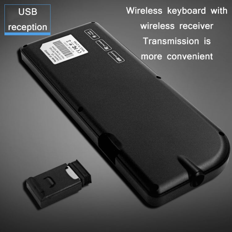 A8 Bluetooth Touch Backlit Mechanical Wireless Keyboard(White Light English Version)