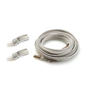 4 Sets SLK28 Metal Magnetic Buckle Elastic Free Tied Laces, Style: Silver Magnetic Buckle+Gray Shoelaces