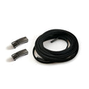 4 Sets SLK28 Metal Magnetic Buckle Elastic Free Tied Laces, Style: Black Magnetic Buckle+Black Shoelaces