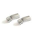 4 Sets SLK28 Metal Magnetic Buckle Elastic Free Tied Laces, Style: Silver Magnetic Buckle