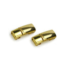 4 Sets SLK28 Metal Magnetic Buckle Elastic Free Tied Laces, Style: Gold Magnetic Buckle