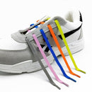 3 Sets SLK16 Metal Hook Lazy People Free-Tied Elastic Lace(White)
