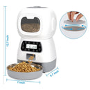 Button Style 3.5L Elf Pet Feeder Automatic Feeder(With US Power Supply)