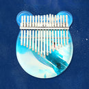 02888 Crystal Transparent Painted Kalimba Thumb Piano(Whale Girl)