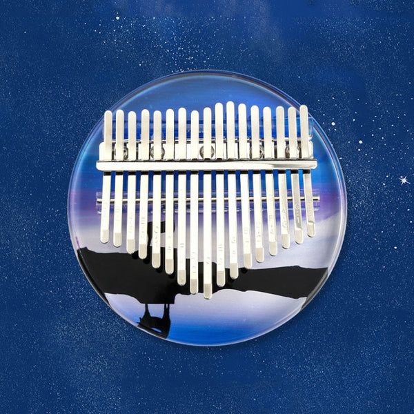 02888 Crystal Transparent Painted Kalimba Thumb Piano(Dream Elk)