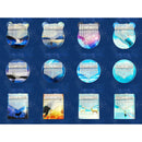 02888 Crystal Transparent Painted Kalimba Thumb Piano(Vast Starry Sky)