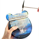 02888 Crystal Transparent Painted Kalimba Thumb Piano(Dream Ocean)