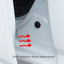 100 PCS Car Door Anti-Collision Shock Pad, Color: Black With Sports Car Logo