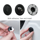 100 PCS Car Door Anti-Collision Shock Pad, Color: Black With Sports Car Logo