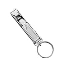 3 PCS Stainless Steel Folding Nail Clippers with Keychain(Silver)