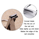 3 PCS Stainless Steel Folding Nail Clippers with Keychain(Silver)
