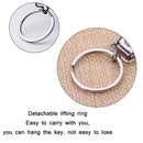 3 PCS Stainless Steel Folding Nail Clippers with Keychain(Silver)