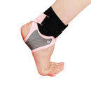 1 Pair Carbon Soft Armor Sports Ankle Protectors For Men and Women, Specification: L (Pink)