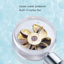 2 PCS Spiral Rotary Vortex To Boost Out Water Sprinkle Head(Fan Shower Gold)