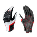 BSDDP RHA0119 Motorcycle Breathable Sheepskin Glove, Size: M(White)