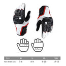 BSDDP RHA0119 Motorcycle Breathable Sheepskin Glove, Size: XL(White)
