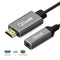 QGeeM QG-HD02 HDMI Single to Mini DP Converter(Silver Gray)