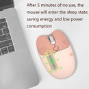 M3 3 Keys Cute Silent Laptop Wireless Mouse, Spec: Bluetooth Wireless Version (Gray Black)