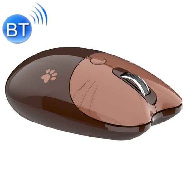 M3 3 Keys Cute Silent Laptop Wireless Mouse, Spec: Bluetooth Wireless Version (Brown)