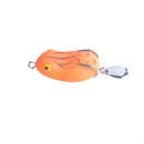 4 PCS HENGJIA Lure Sequins Double Hook Thunder Frog, Specification: 4.2cm 8g(Orange Black Stripes)