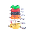 4 PCS HENGJIA Lure Sequins Double Hook Thunder Frog, Specification: 4.2cm 8g(Orange Black Stripes)