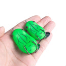 4 PCS HENGJIA Lure Sequins Double Hook Thunder Frog, Specification: 4.2cm 8g(Black White Stripes)