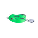 4 PCS HENGJIA Lure Sequins Double Hook Thunder Frog, Specification: 5cm 14g(Green Black Stripes)