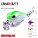 4 PCS HENGJIA CB051 4cm / 5.2g Small Fat Lure Bait(2 )