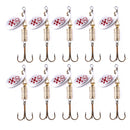 10 PCS HENGJIA SP054 6.7cm / 7g Fresh Water Sequins Road Bait(Silver )