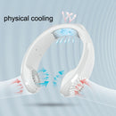 FS-068 Refrigeration Cooling Portable USB Hanging Neck Fan(White)