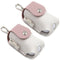 2 PCS Splicing Leather Portable Mini Golf Protective Bag(Pink)