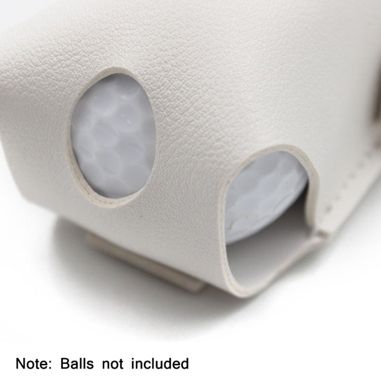 2 PCS Splicing Leather Portable Mini Golf Protective Bag(Pink)