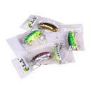 4 PCS HENGJIA CB027 10g 6cm Slow Down Feather Hook Bait(3 )